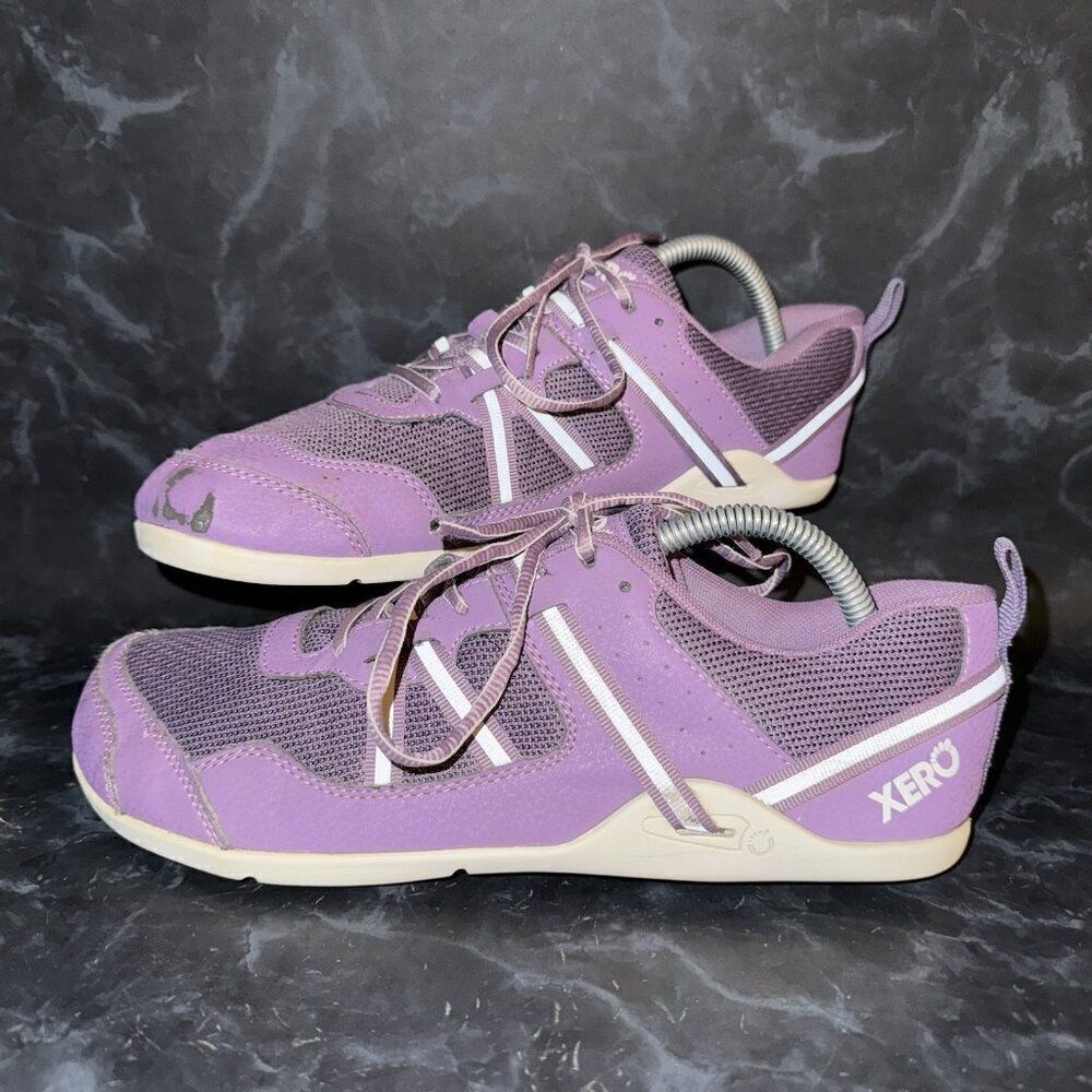XERO Prio Athletic Running Shoes Purple Miniminalist Barefoot Womens Size 10